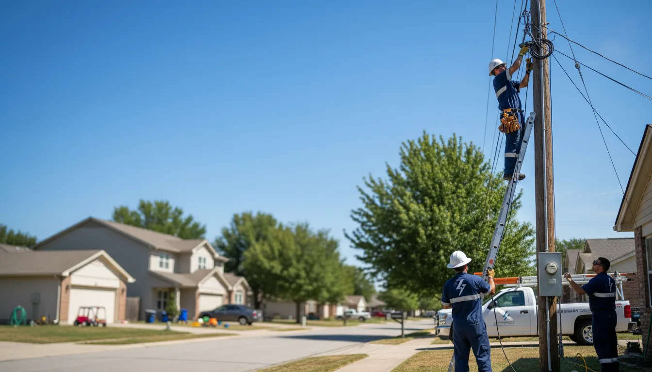 Residential electrician providing installation services in Clarendon Hills, IL